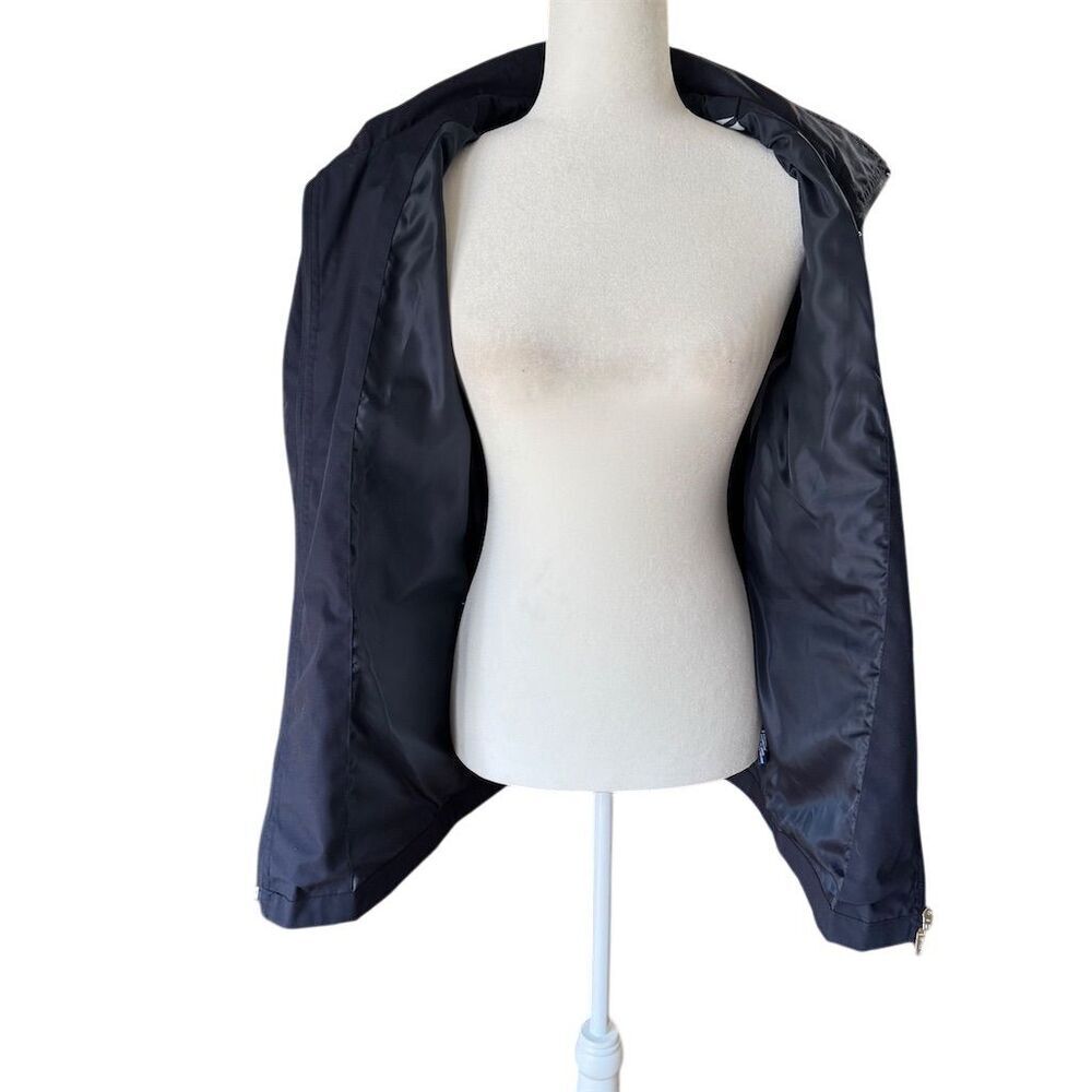 Mackintosh New England Blue Hooded Rain Coat Jacket Size Medium - Picture 12 of 15